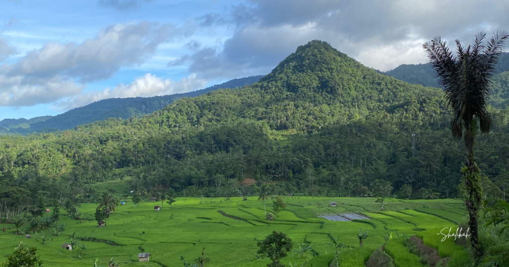 Pemandangan cantik di jalur menuju Citorek