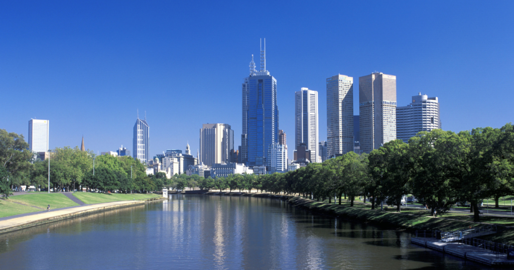 Melbourne and Yarra River