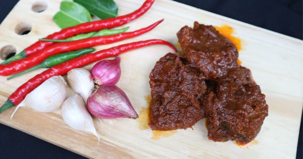 Ilustrasi Rendang - Salah Satu Ragam Kuliner Indonesia