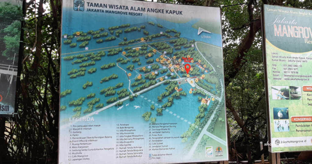 Peta Taman Wisata Alam Angke Kapuk